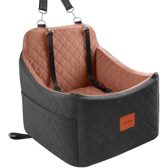 Siège auto pour chiens, adapté aux petites et moyennes races, avec mousse à mémoire de forme