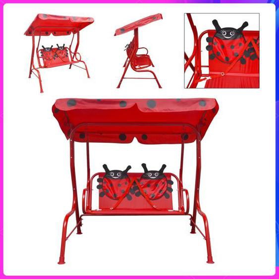 Siège balançoire pour enfants Rouge Balancelles de jardin CHAUD YNF