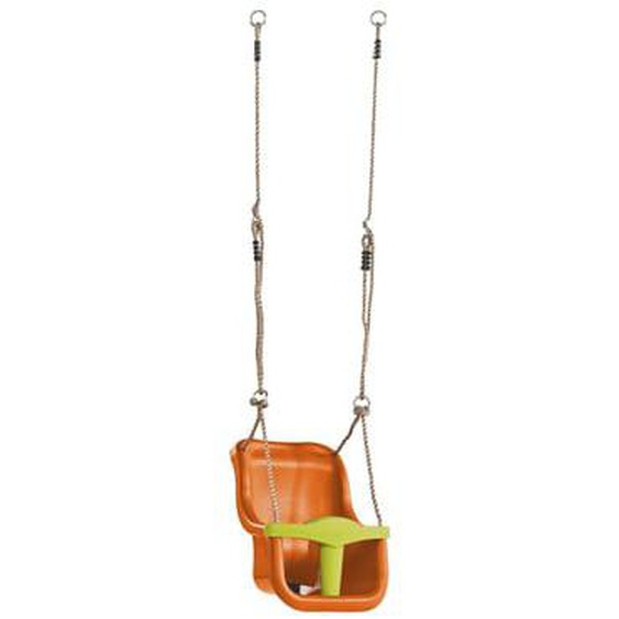 Siège bébé orange pour balançoire