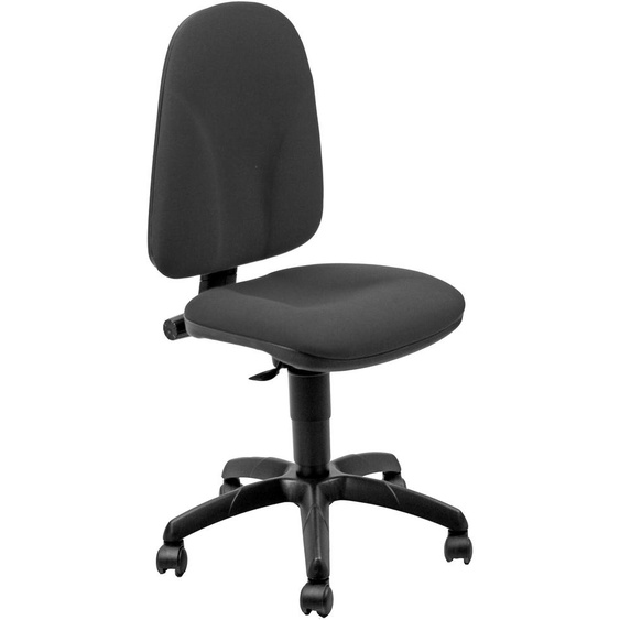 Siège de bureau en tissu rembourré UNISIT Team - Haut dossier - Piétement à roulettes - Noir