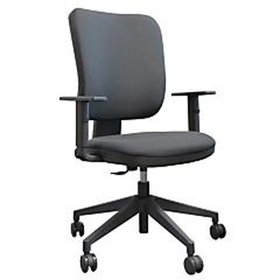 Siège de bureau EROS - Tissu rembourré - Gris