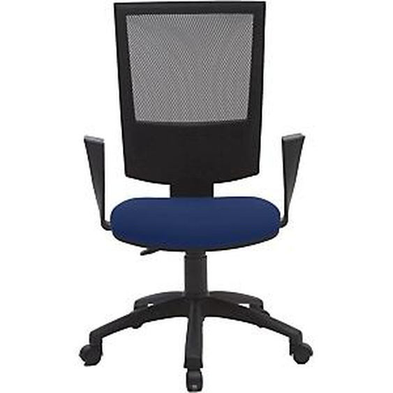 Siège de bureau Jenny maille/tissu  Hauteur ajustable A roulettes - Bleu