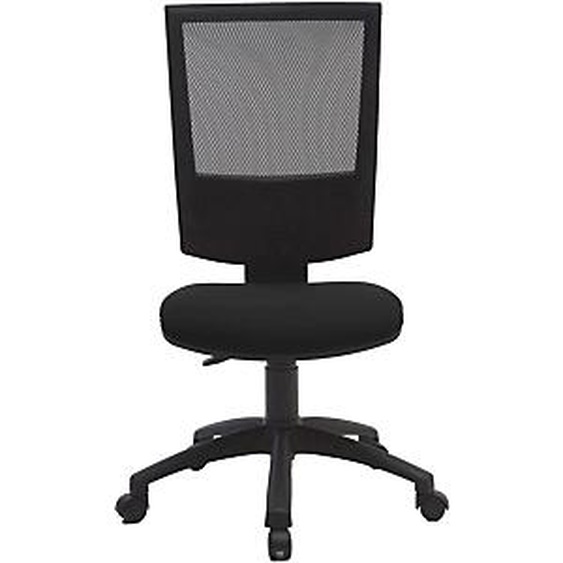 Siège de bureau Jenny maille/tissu  Hauteur ajustable A roulettes - Noir