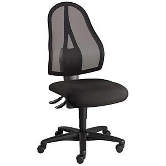 Siège de bureau Open Point maille noire hauteur réglable -  roulettes