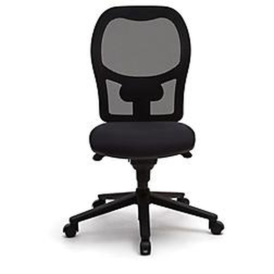 Siège de bureau Student Tissu polyester Noir Hauteur réglable - Dossier résille