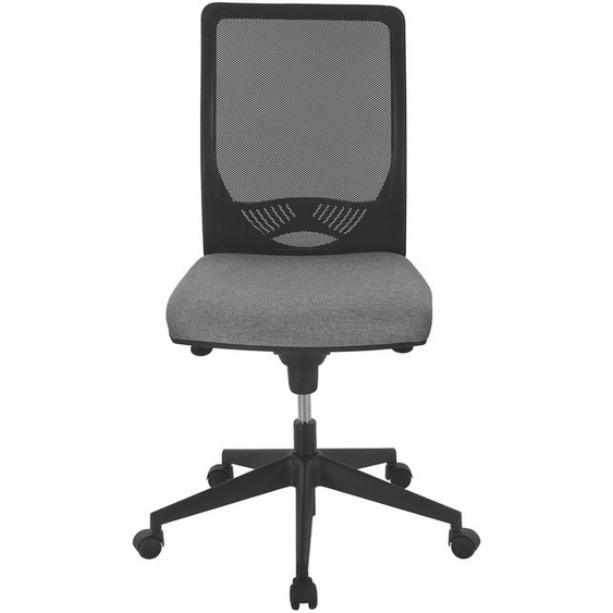Siège de bureau Swanny maille/tissu sans accoudoir - Gris