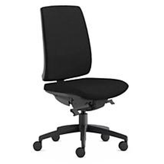 Siège de bureau Tarah tissu Noir