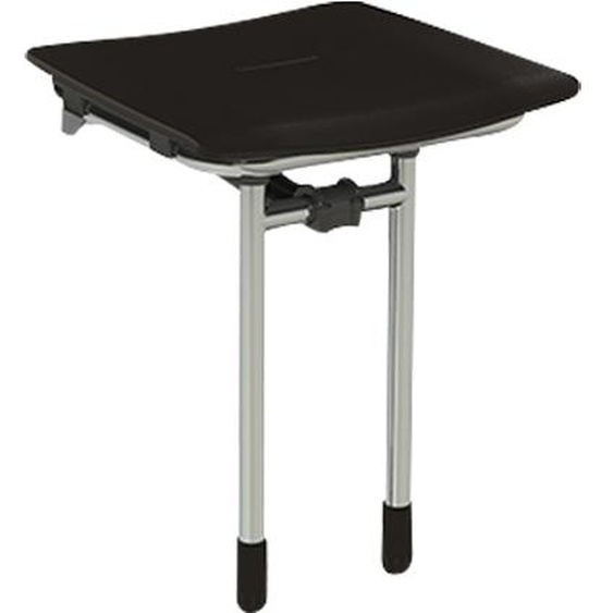 Siège de douche RUGAO noir relevable - AKW - 02023GR-LS