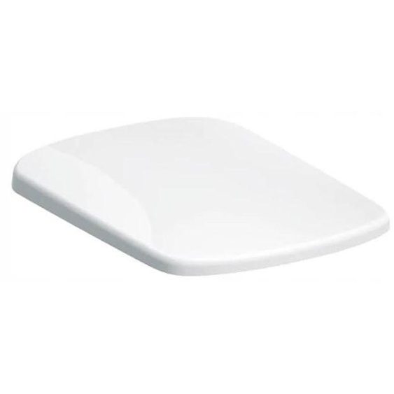 Siège de toilette carré Geberit Selnova en Duroplast, à fermeture lente