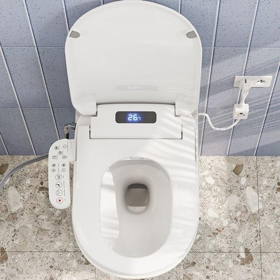 Siège de toilette intelligent avec fonction douche, veilleuse, séchage à lair chaud, température et pression deau réglables - Horow