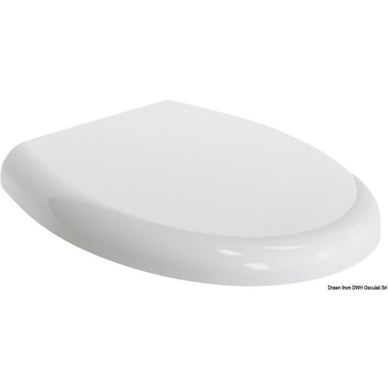 Siège de toilette, plastique p. TECMA Silence Plus WC, 1 pièce