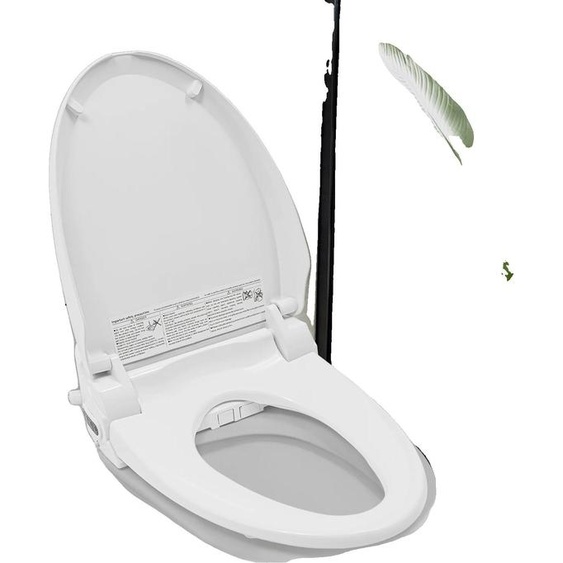 Siège de toilette pour bidet, polypropylène de première qualité, taille allongée standard, compatible avec la plupart des cuvettes de WC, fonction turbo-lavage, panneau desimple