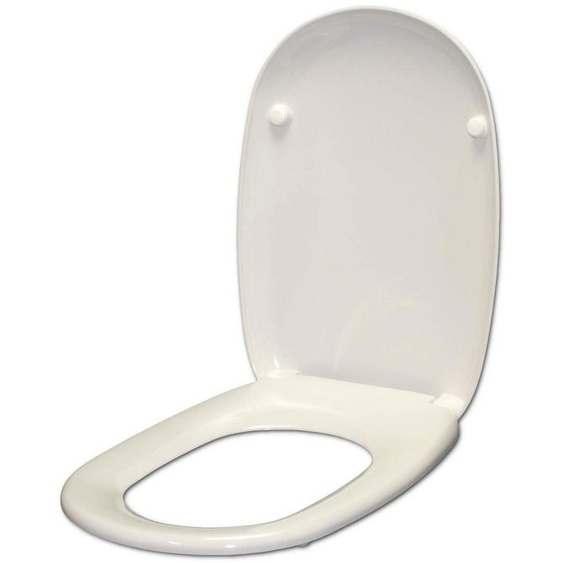 Siège de toilette pour Ginori Easy/Easy02, Duroplast, blanc, avec système de fermeture en douceur