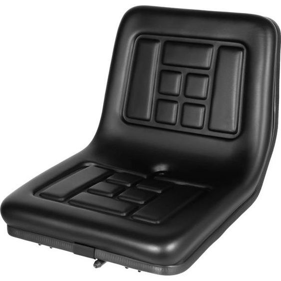 Siège de tracteur, conception réglable, capacité de charge de 100 kg, noir