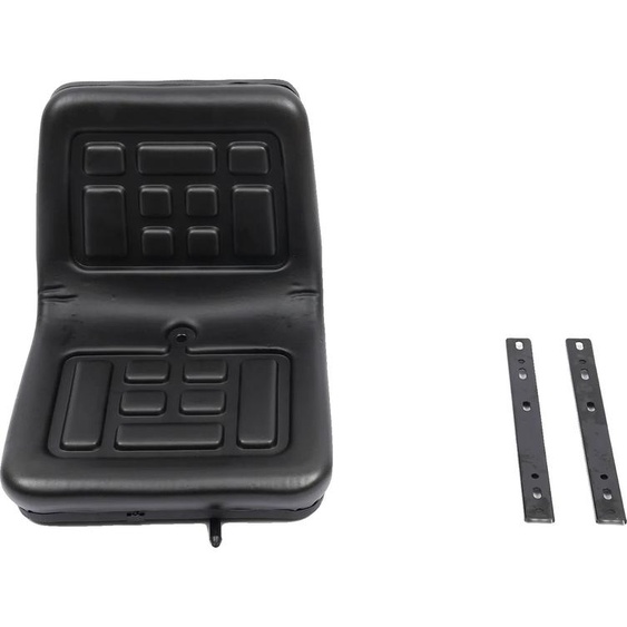 Siège de tracteur universel, système de rails réglables, matériauPolyuréthaneétanche, noir