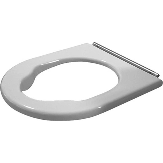 Siège de WC Duravit Starck 3 Vital, avec tampons dangle, charnières en acier inoxydable, blanc, 1 pièce.