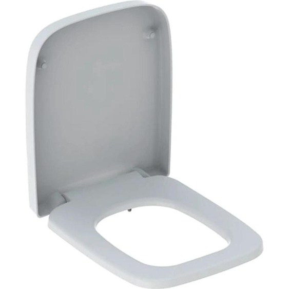 Siège de WC Geberit Renova Plan avec abattant à fermeture automatique, blanc, 1 pièce.