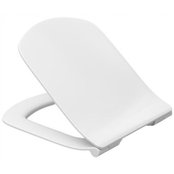 Siège de WC - pour Duravit Durastyle - Blanc - 44 cm x 36 cm - Antibactérien - À fermeture automatique - Couvercle de WC