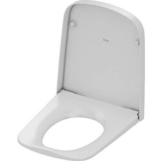 Siège de WC - TECE - 9700600 - Blanc - Charnières chromées - Abaissement automatique