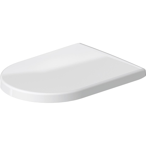 Siège de WC UNIVERSAL Duravit, avec dispositif dabaissement automatique, charnières en acier inox, long, 488x372x51mm, blanc, 0063390000