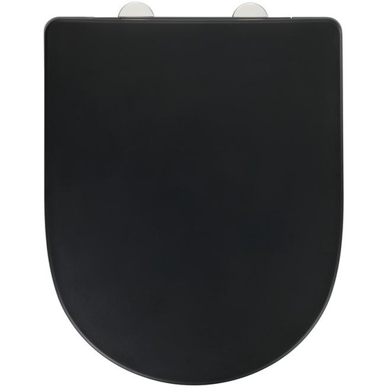 Siège de WC WENKO Exclusive n° 3 noir, en plastique thermodurci antibactérien