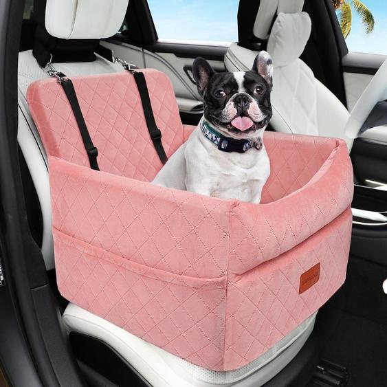 Siège élévateur pour chien, adapté aux petites et moyennes races, lavable, de couleur rose