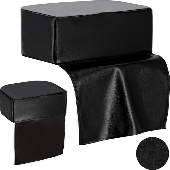 Siège enfant pour fauteuil de coiffure pouf noir pour salon de coiffure
