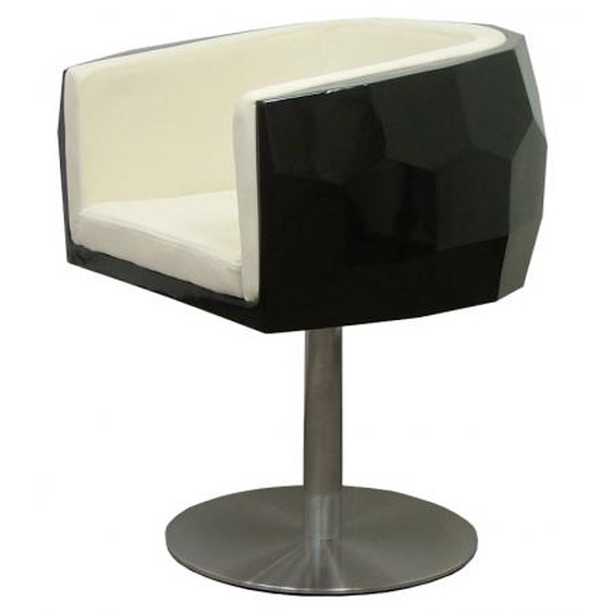 Siège moderne en velours et fibre de verre - Diamonds - Beige/No