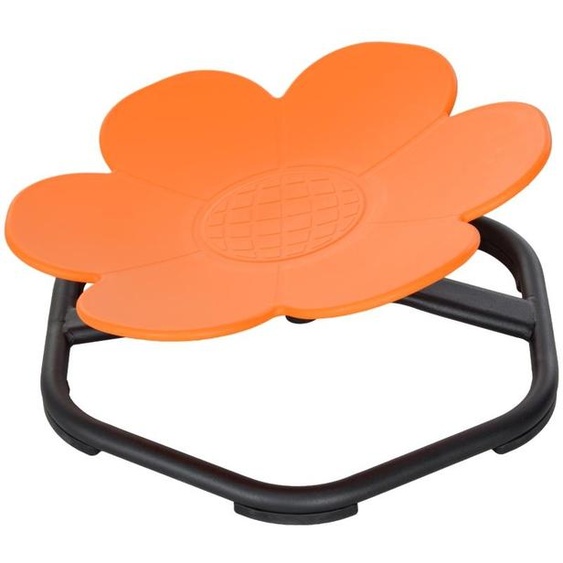 Siège rotatif sensoriel Moonbite, forme de fleur, base en acier antidérapante, idéal pour lentraînement de léquilibre chez les enfants, capacité de charge de 50 kg, en plastique, couleur orange