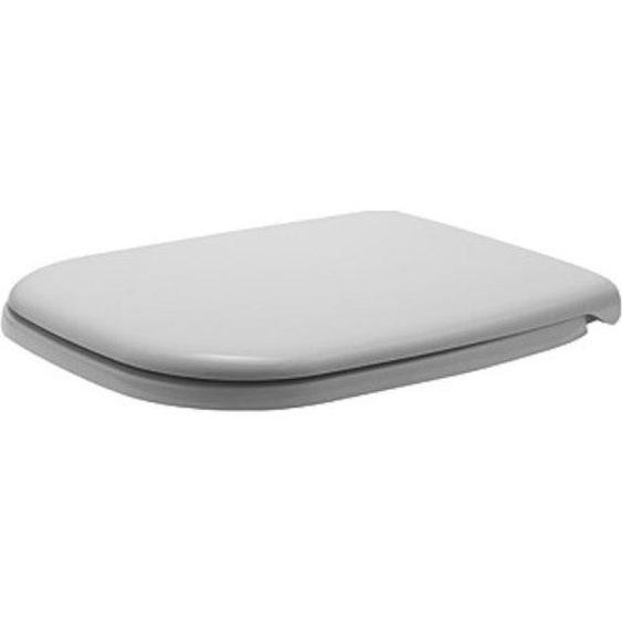 Siège de WC D-Code avec charnières SoftClose plastique, blanc