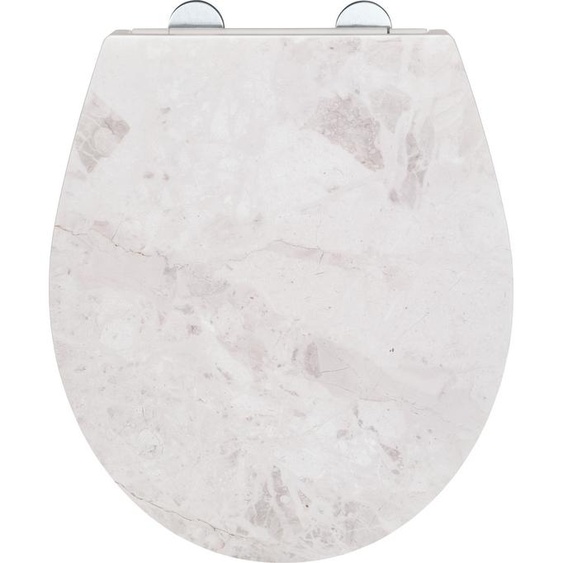 Siège WC Premium White Marble avec relief