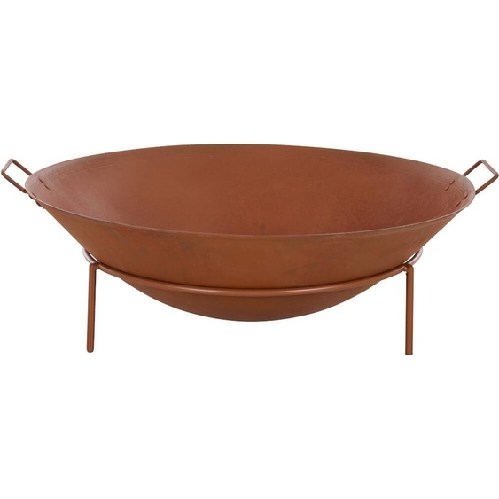 Siena Garden Bol à feu Rusty Diamètre : 70 cm Avec poignées