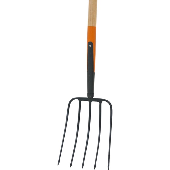 SIENA GARDEN Fourche à compost 5 dents avec manche en T