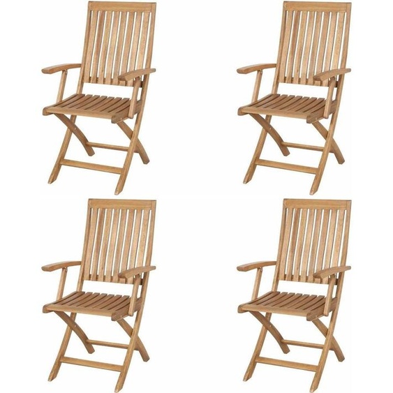 SIENA GARDEN Paleros SET 4x Chaise pliante avec accoudoirs M73544