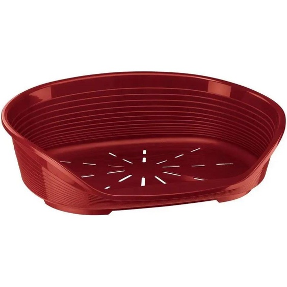 SIESTA DLX 10 lit pour chien en plastique bordeaux 93,5x68x28,5cm FP
