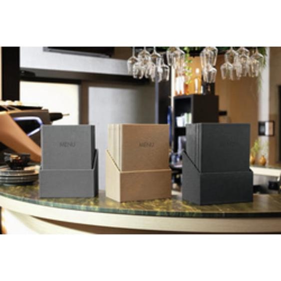 SIGEL Chemise pour menu MENU, A4, boîte de 10, anthracite