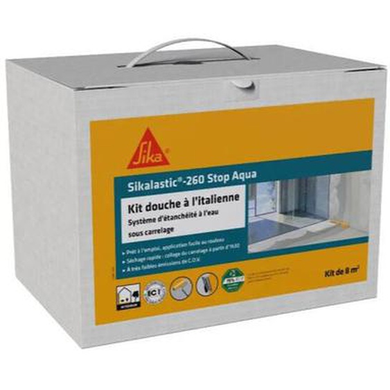 Sika - Kit douche à litalienne Étanchéité sous carrelage lastic 260 Stop Aqua - 8m²
