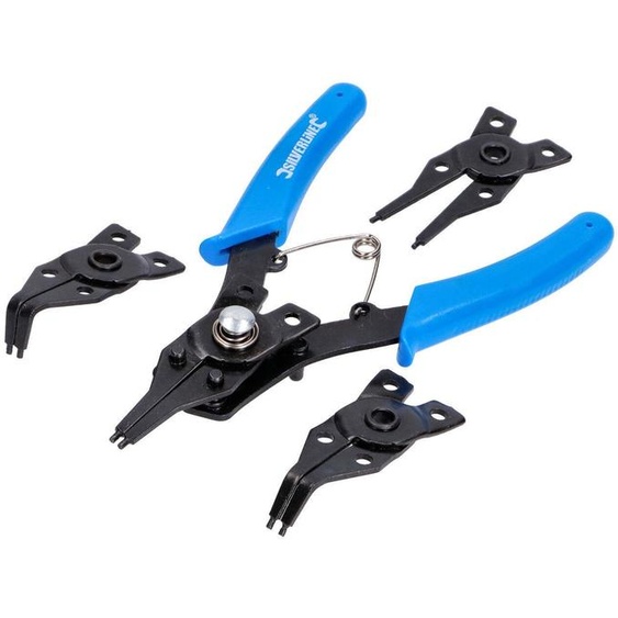 Silverline - Pince à circlips, jeu de 5 pièces