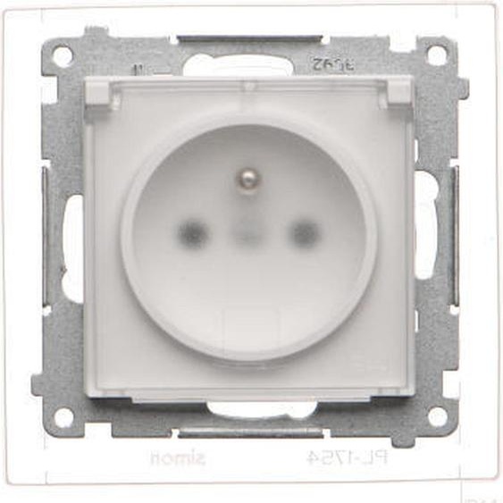 Simon 55 Prise simple IP44 Blanc mat Indice de protection