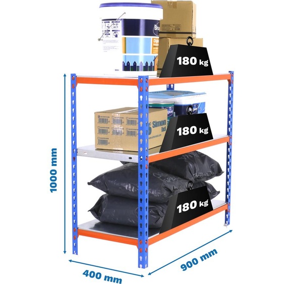 SIMONCLICK bande métallique 3/400 1000 BLEU/LARANJA/GALVA
