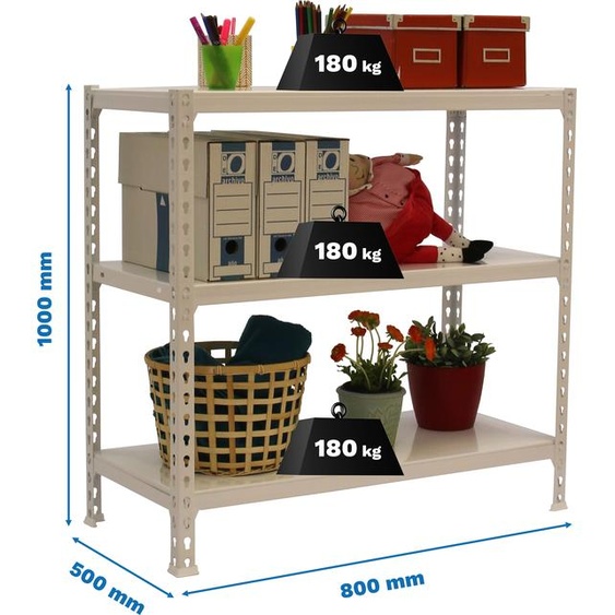 SIMONCLICK MINI 3/500 1000 BRANCO/BRANCO métallisé prateleira