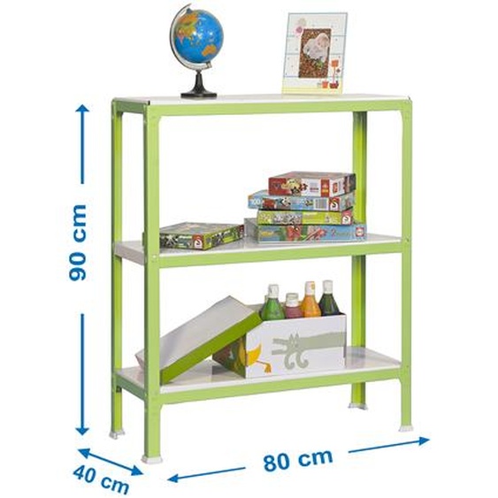 SIMONHOME CLICK MINI 3/400 Étagère métallique VERT/BLANC
