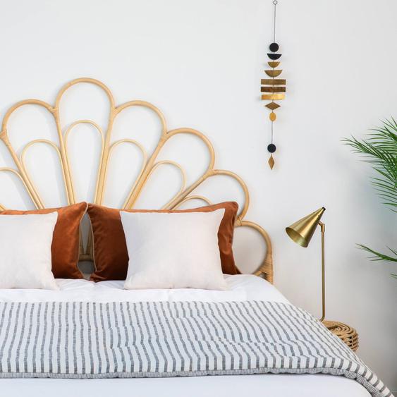 Singaraja - Tête de lit design en rotin 160cm - Couleur - Naturel