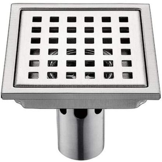 Memkey - Siphon De Sol inox 1 Pcs en Acier Inoxydable Drain15Cm 15Cm Filtre Carré Déodorant Anti Retour Fuite deau 15Cmb