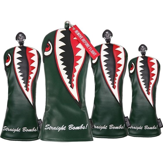 Siranlive Juste de sauna de golf hybride en cuir PU, couvertures de conducteur de club de golf, conducteur vert Big Shlavabo Design, bois de parcours