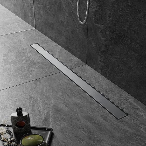 Sirhona - Caniveau Douche Italienne 100cm à carreler, Siphon de Sol Douche Modèle 2 en 1, Acier Inoxydable