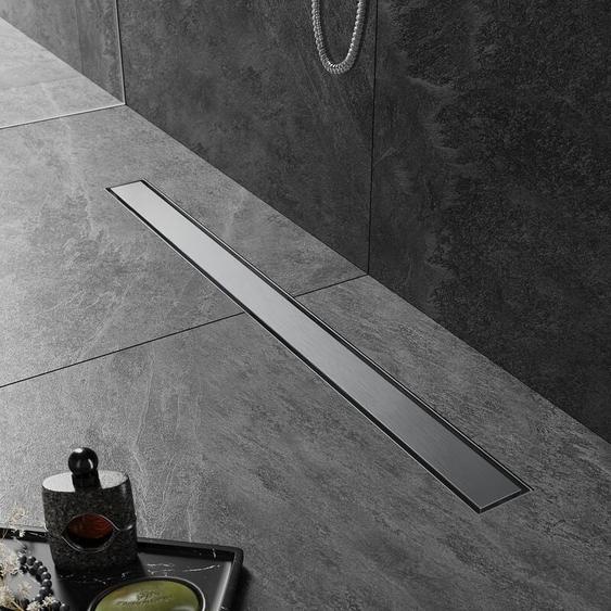 Sirhona - Caniveau Douche Italienne 90cm à carreler, Siphon de Sol Douche Modèle 2 en 1, Acier Inoxydable