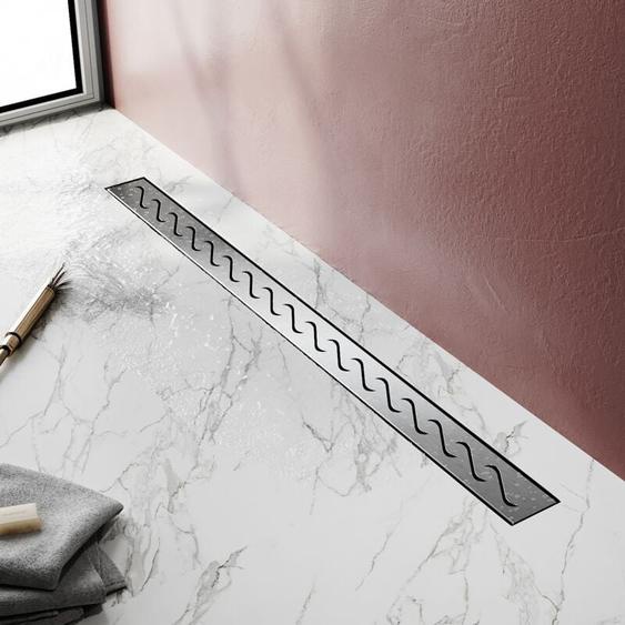 Sirhona - Caniveau pour Douche,Caniveau de Douche en Acier Inox Siphon Sol dévacuation à Carreler pour Salle de Bain,avec appareil désodorisant et