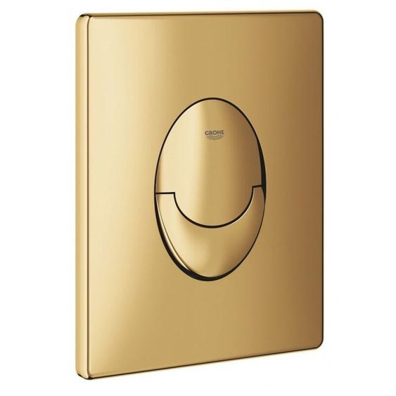 Applicable à grohe Start - plaque de recouvrement (économie deau, fonctionnement à 2 volumes et démarrage et arrêt, surface durable)/38505GN0 or