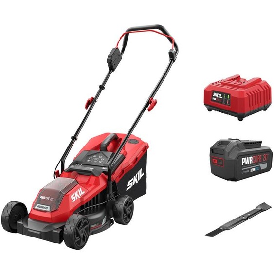 SKIL 0125AA Akku-Rasenmäher (30L Box, 32 cm Schnittbreite, 30-70 mm Schnitthöhe)